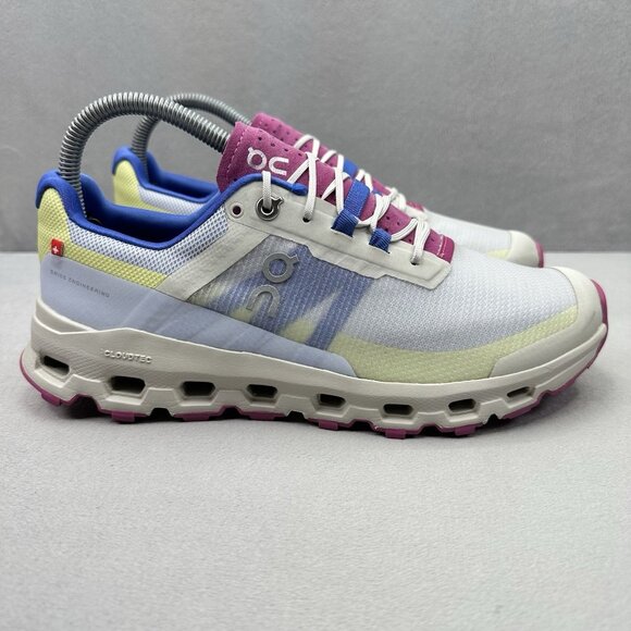 ON CloudVista Womens Size 8 Shoes Heather | Rhubarb Trail Running Sneakers - Picture 1 of 9